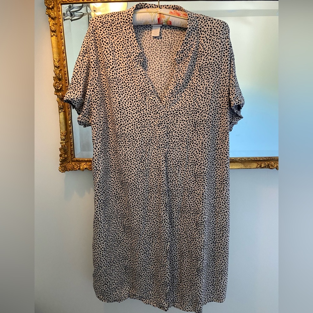 H&M Leaf Pattern Midi Dress